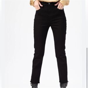 GRLFRND Reed Black Rain High Waist Skinny Denim Jeans SIZE 28